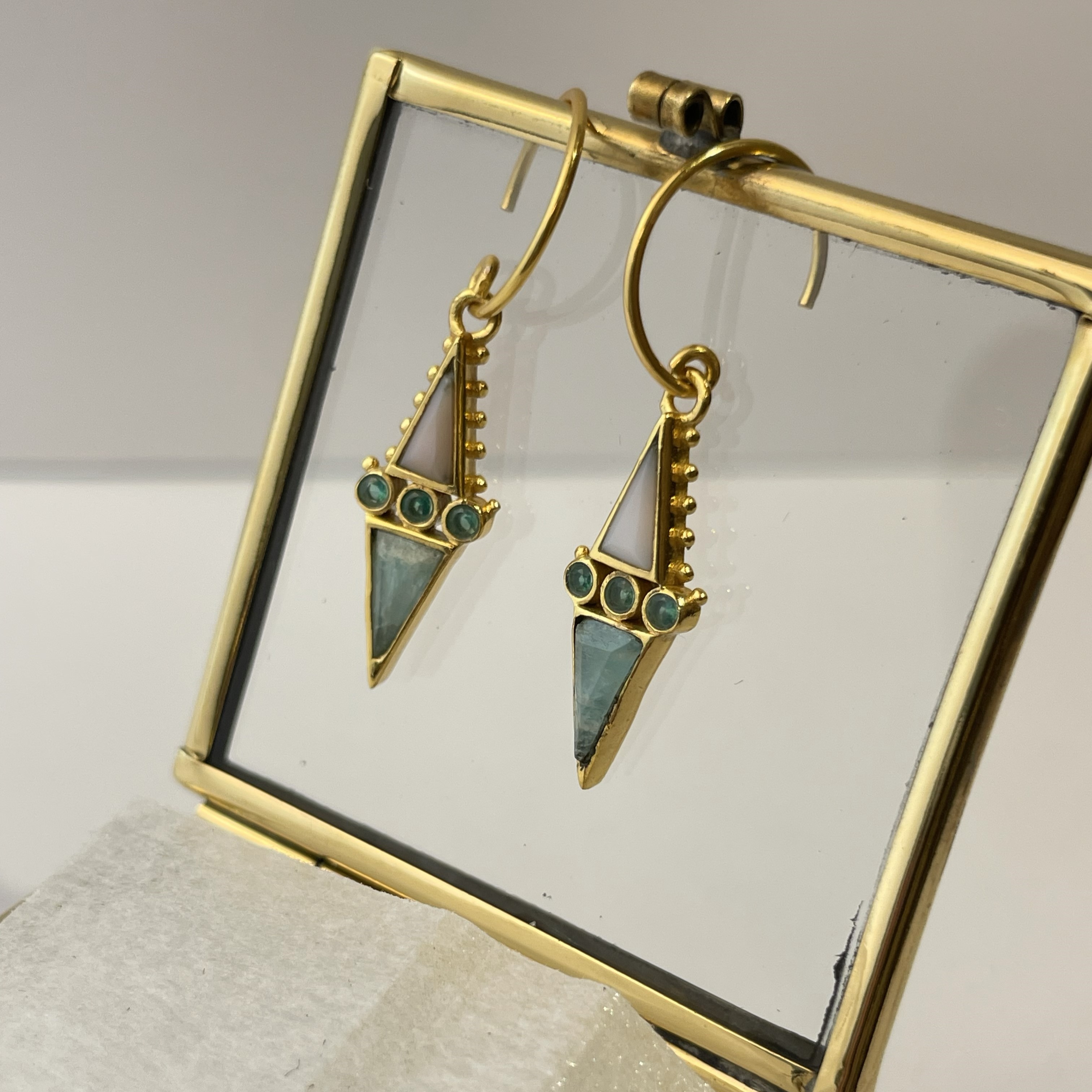 Серьги Ромбик