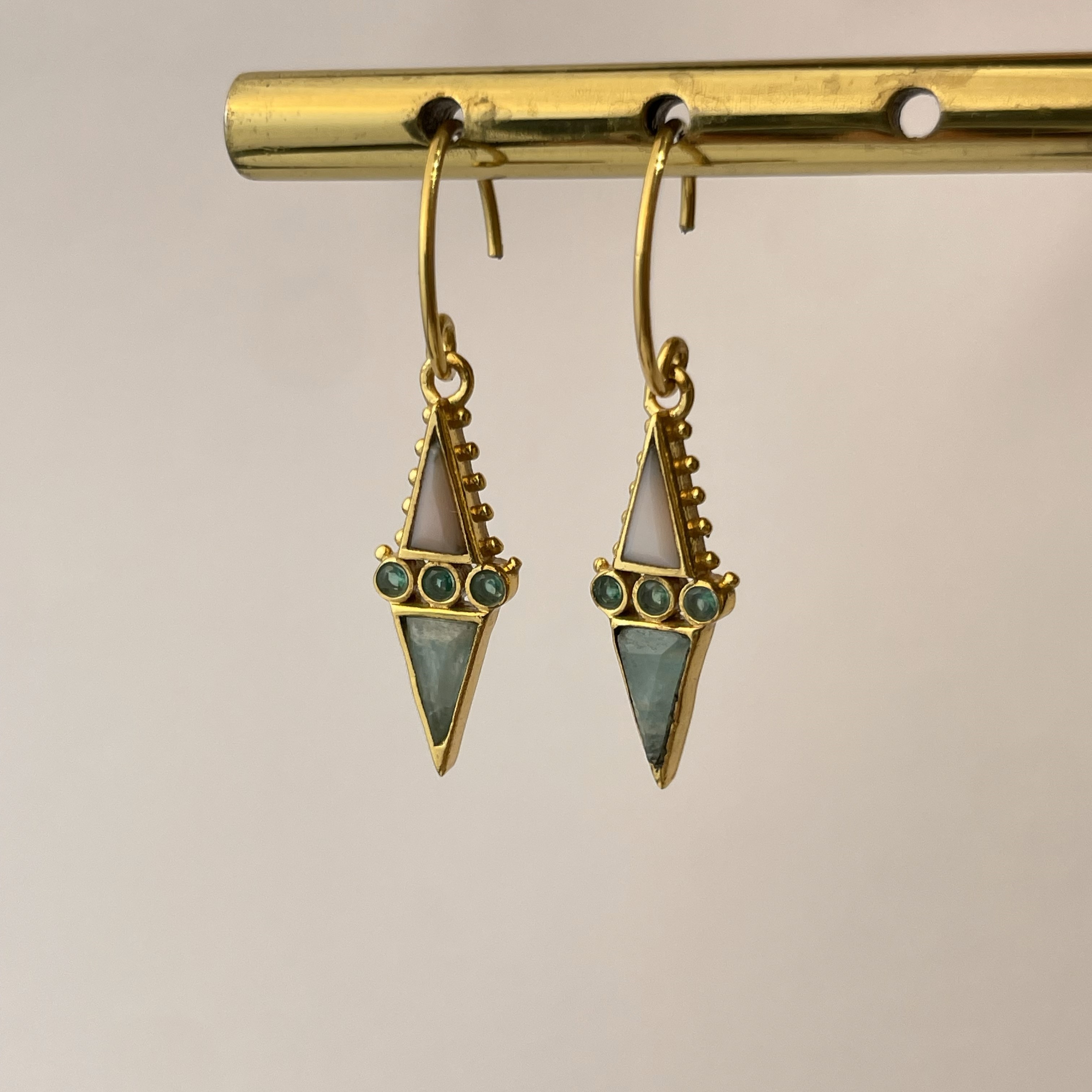 Серьги Ромбик