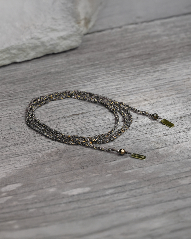 Плетенный Лариат RUTHENIUM GOLD