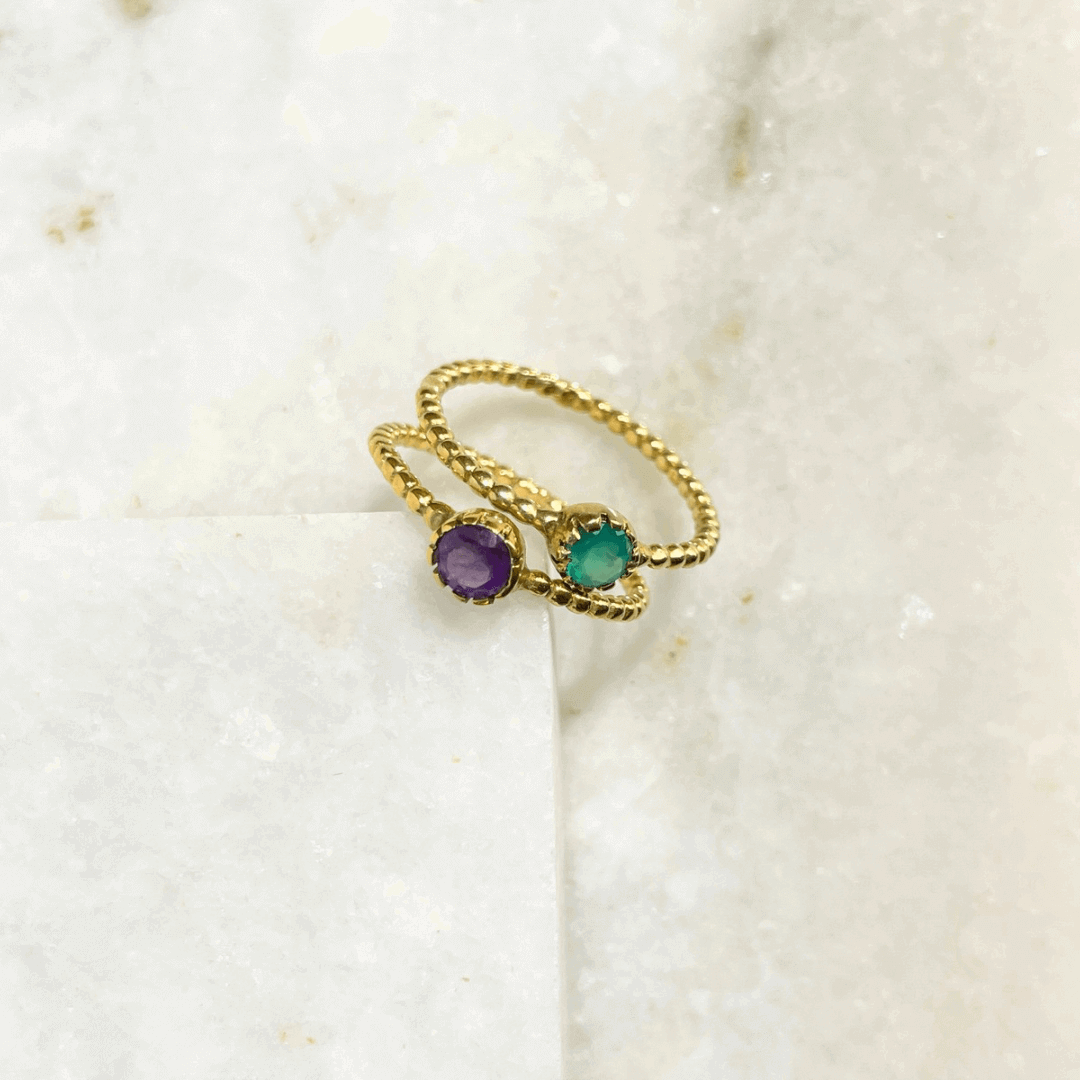 Кольцо обруч AMETHYST