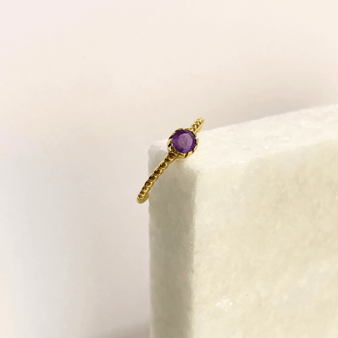 Кольцо обруч AMETHYST