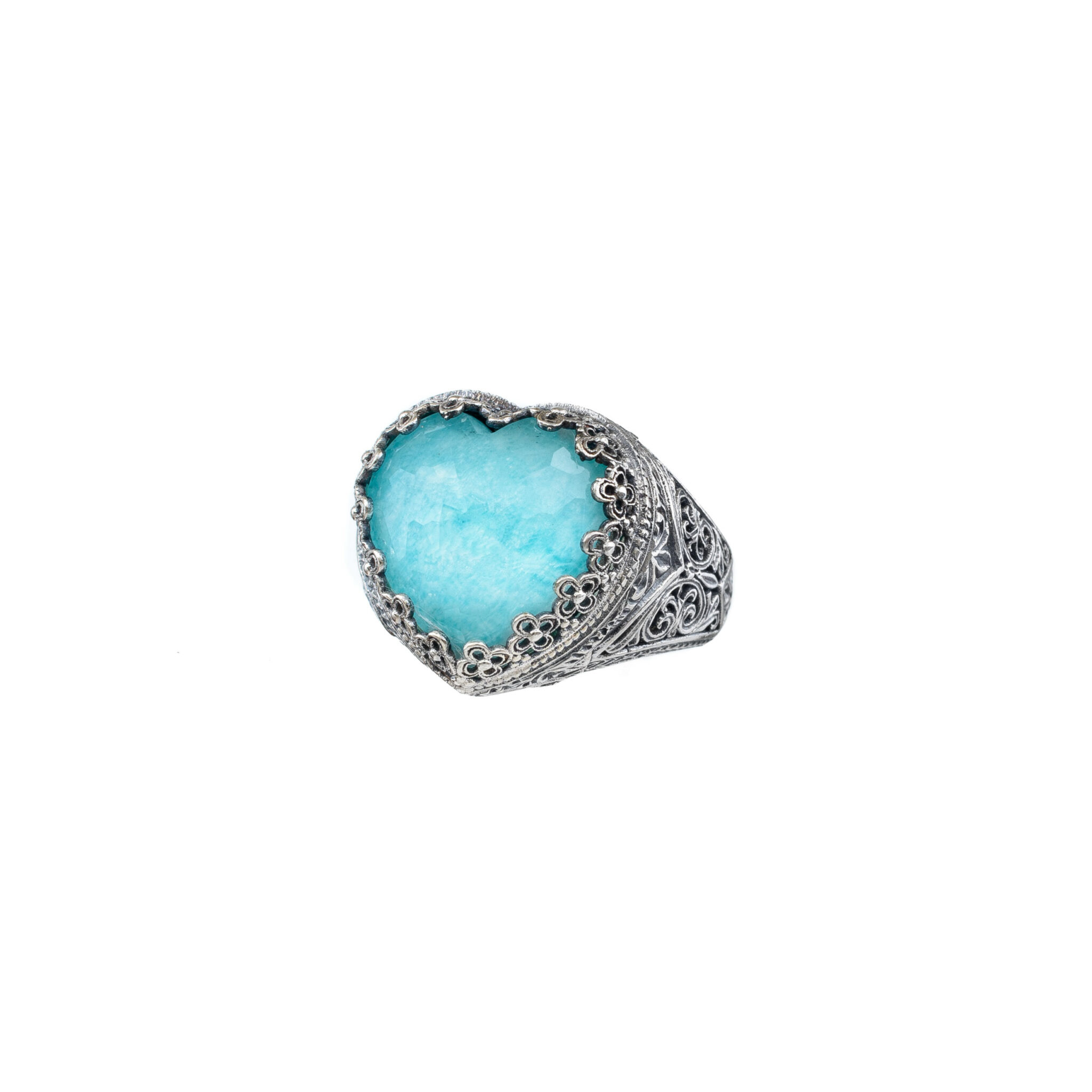 Кольцо Эгейское море AMAZONITE